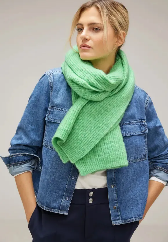 572219-Knitted Scarf-Mint Green-Street One