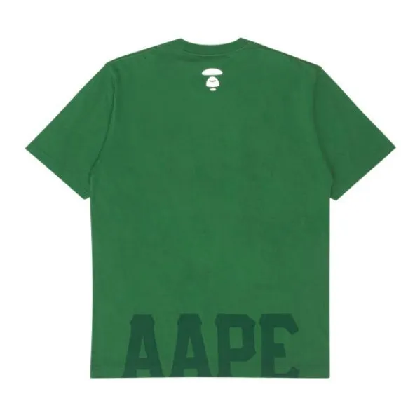 A BATHING APE  |Crew Neck Pullovers Cotton Short Sleeves Logo