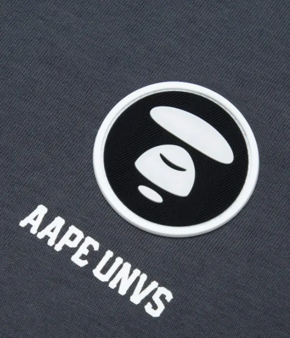 A BATHING APE  |Crew Neck Pullovers Cotton Short Sleeves Logo