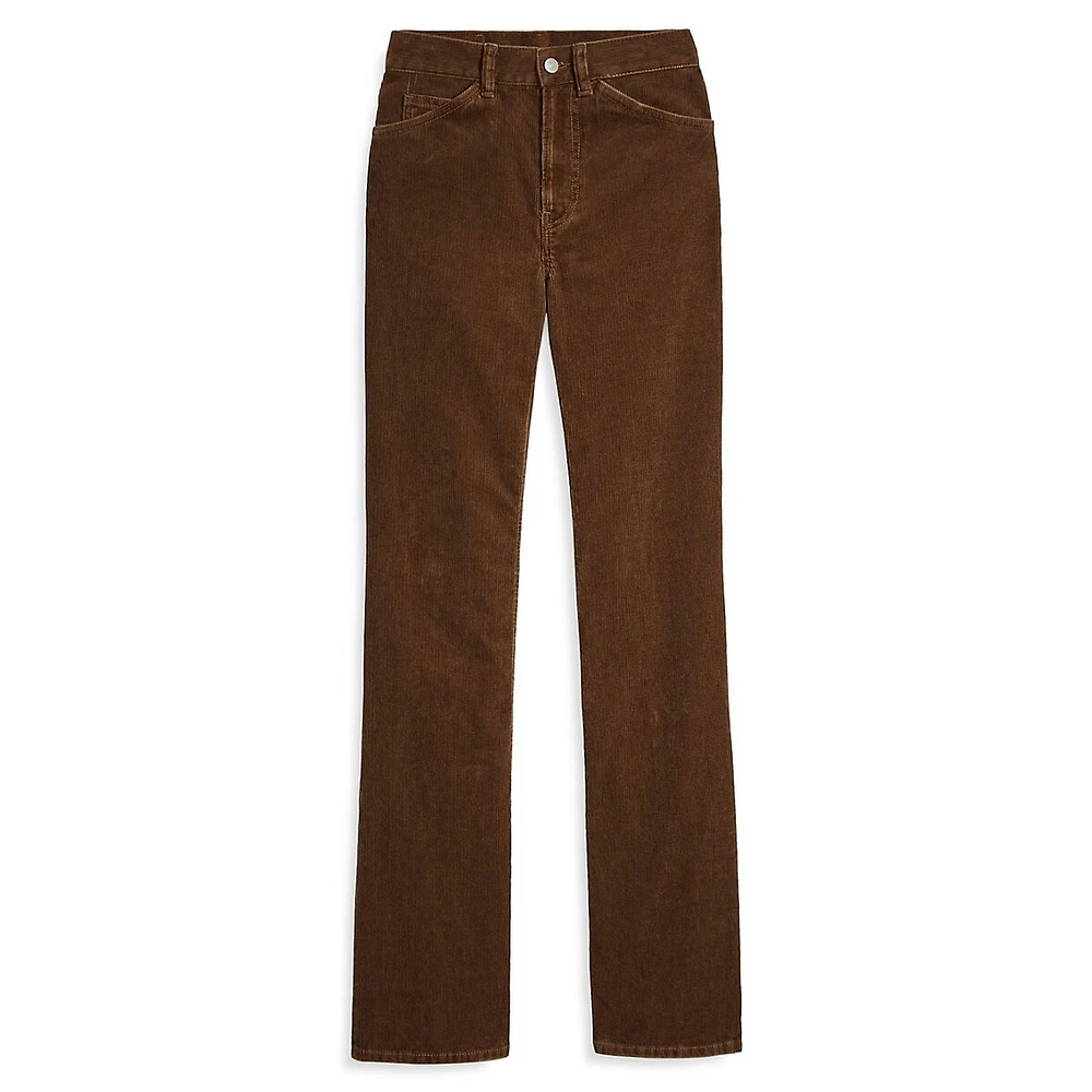 Acne Studios 1977 High-Rise Flare Corduroy Pants