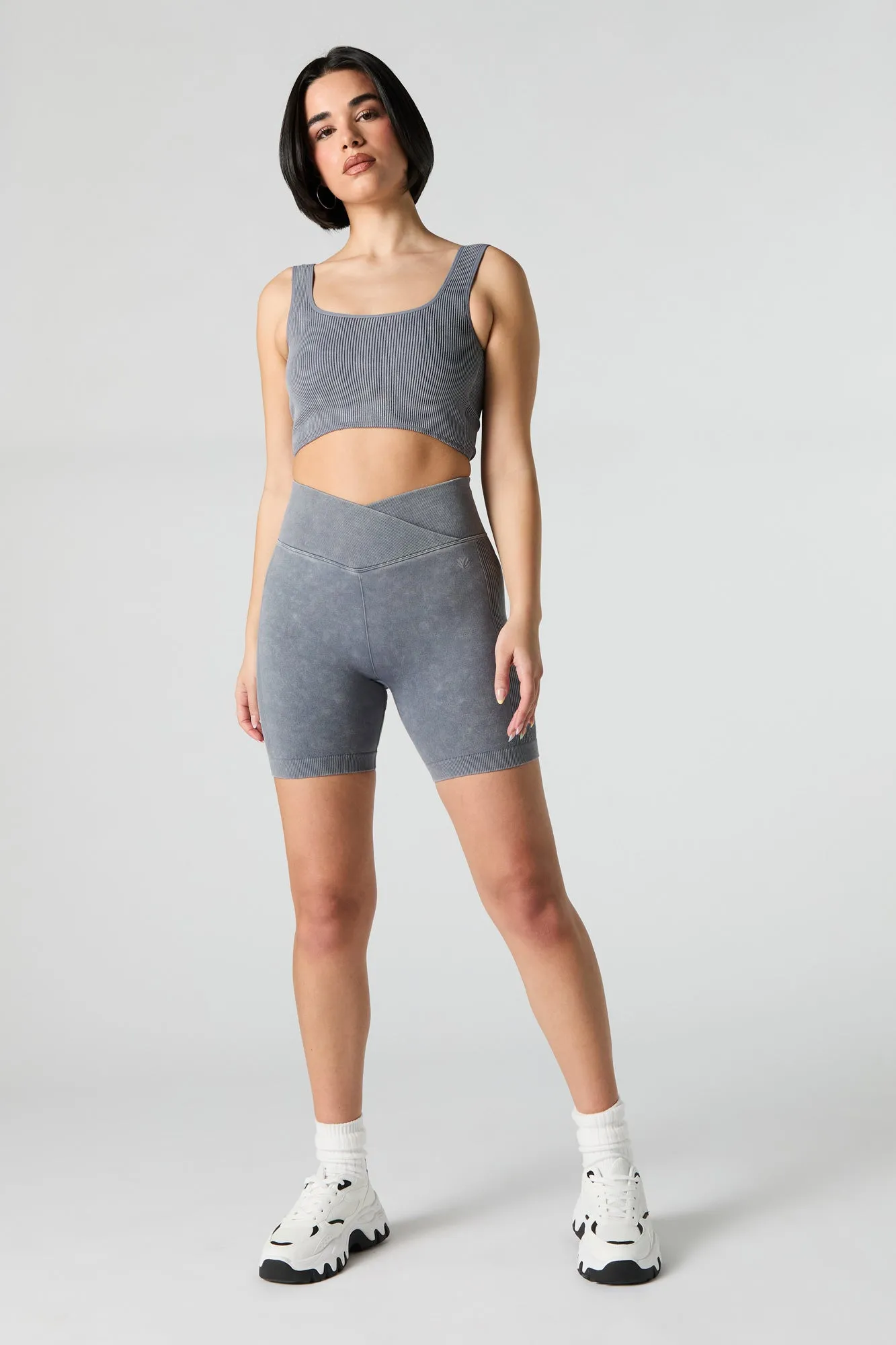 Active Seamless Ribbed Cropped Tank