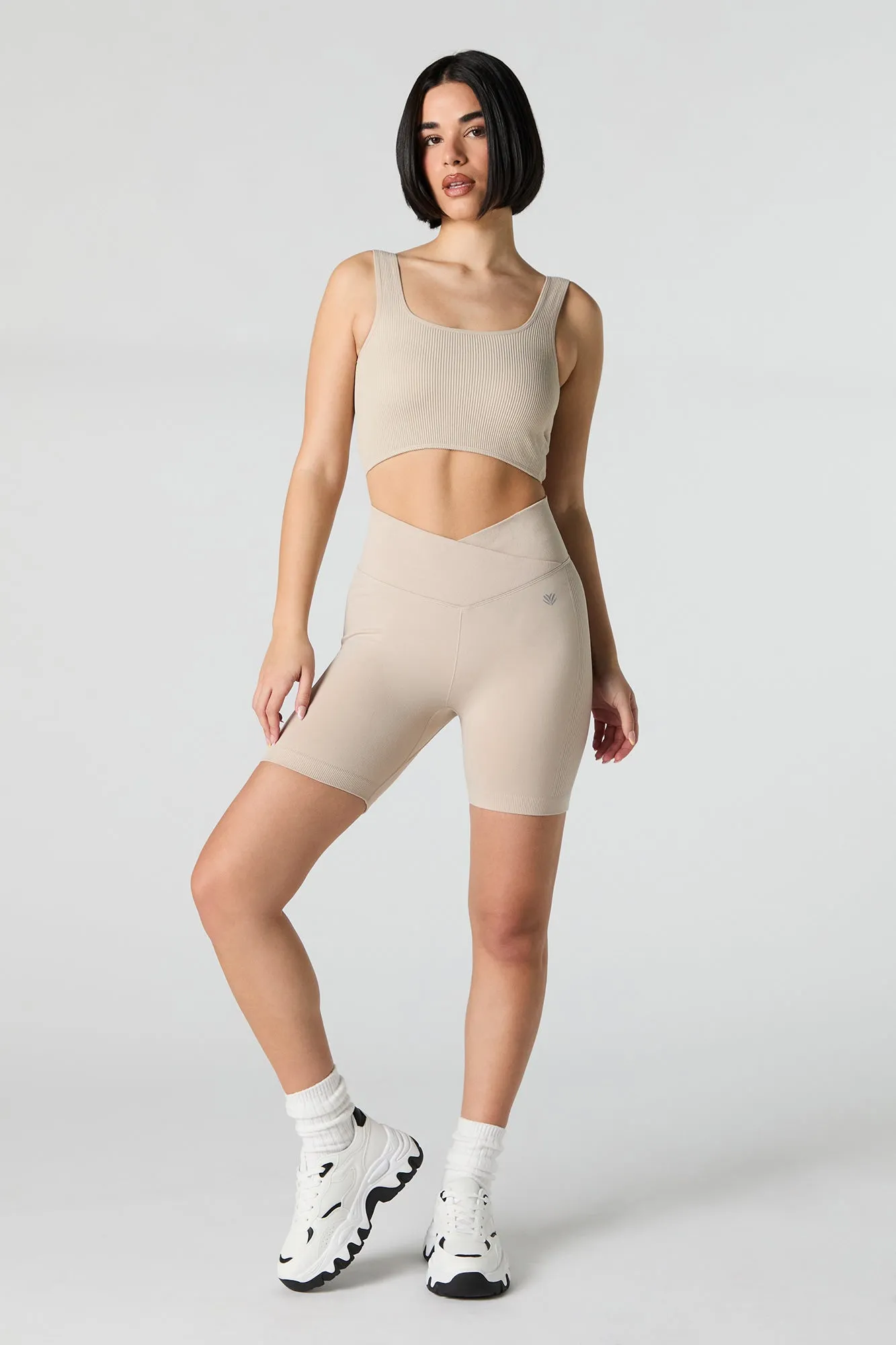 Active Seamless Ribbed Cropped Tank