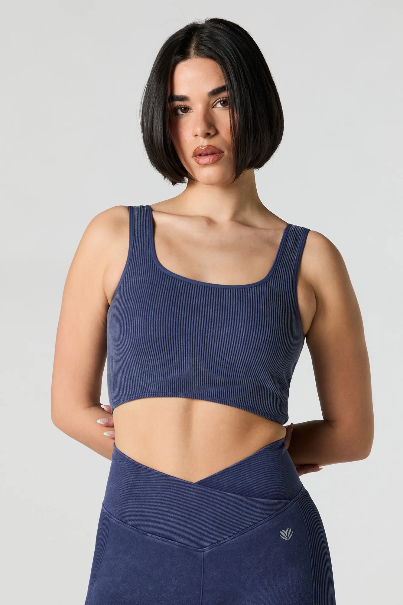 Active Seamless Ribbed Cropped Tank