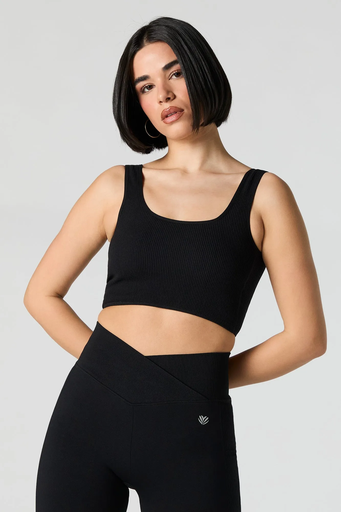 Active Seamless Ribbed Cropped Tank