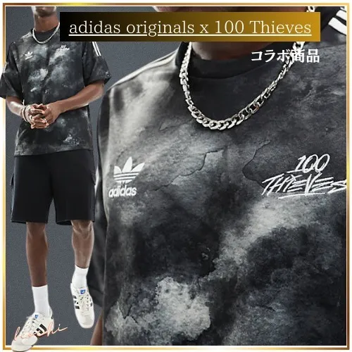 adidas  |Crew Neck Pullovers Unisex Street Style Collaboration Plain