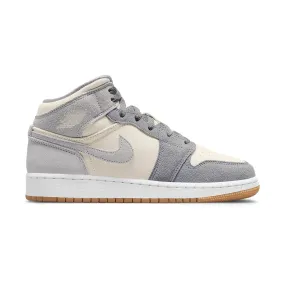 Air Jordan 1 Mid SE Coconut Milk Particle Grey (GS)