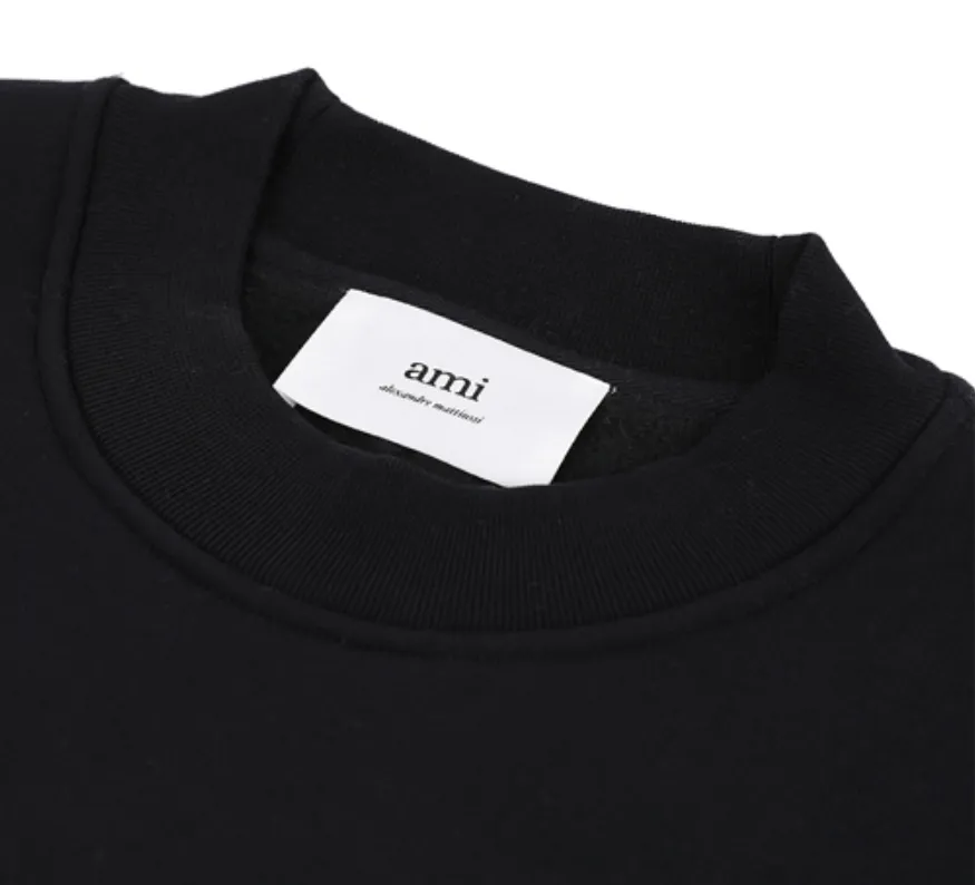 AMI PARIS  |Crew Neck Unisex Blended Fabrics Long Sleeves Cotton