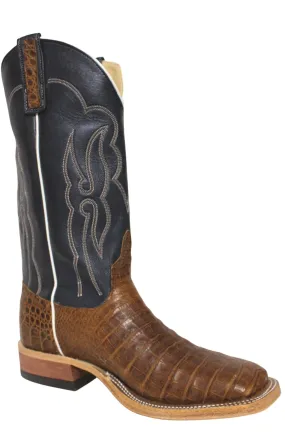 Anderson Bean Mens Post Oak Caiman Belly Midnight Boots