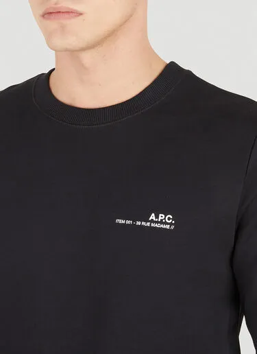 A.P.C.  |Crew Neck Street Style Long Sleeves Cotton