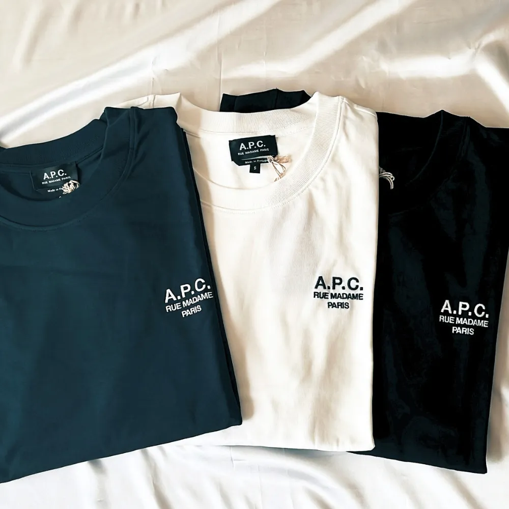 A.P.C.  |Crew Neck Unisex Long Sleeves Plain Cotton