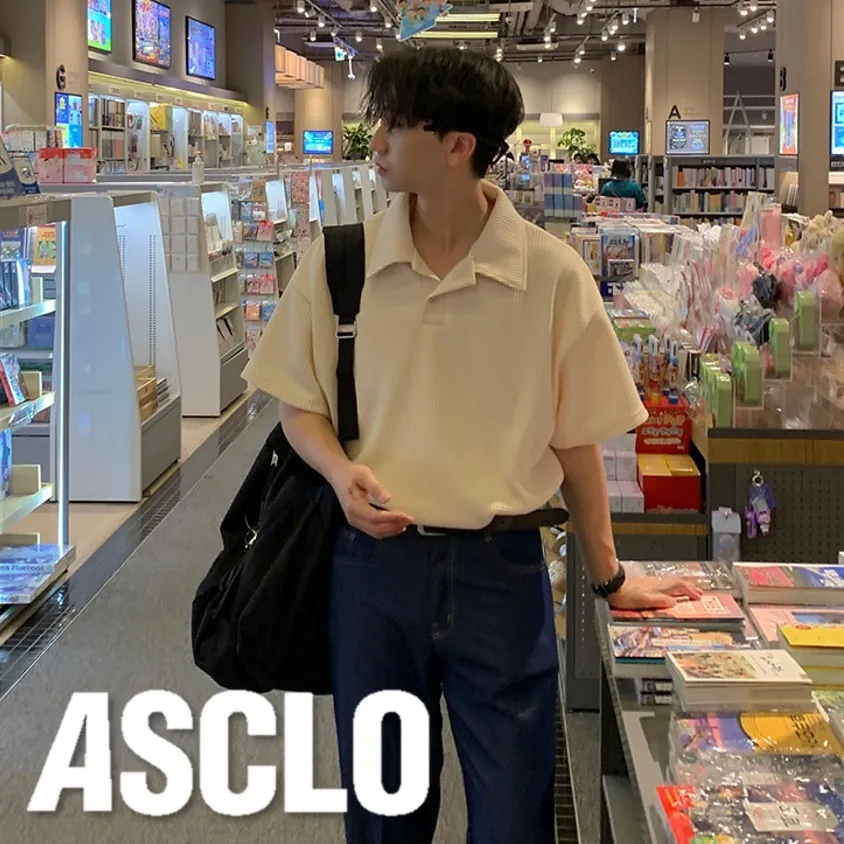 ASCLO  |Pullovers Unisex Street Style Cotton Short Sleeves Oversized