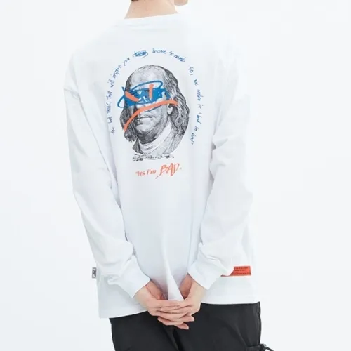 BADINBAD  |Unisex Street Style Long Sleeves Long Sleeve T-shirt Logo