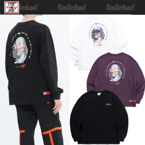 BADINBAD  |Unisex Street Style Long Sleeves Long Sleeve T-shirt Logo