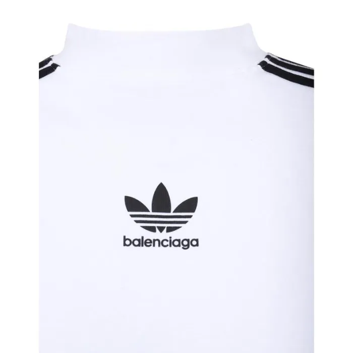 BALENCIAGA  |Street Style Collaboration Long Sleeves Plain Cotton