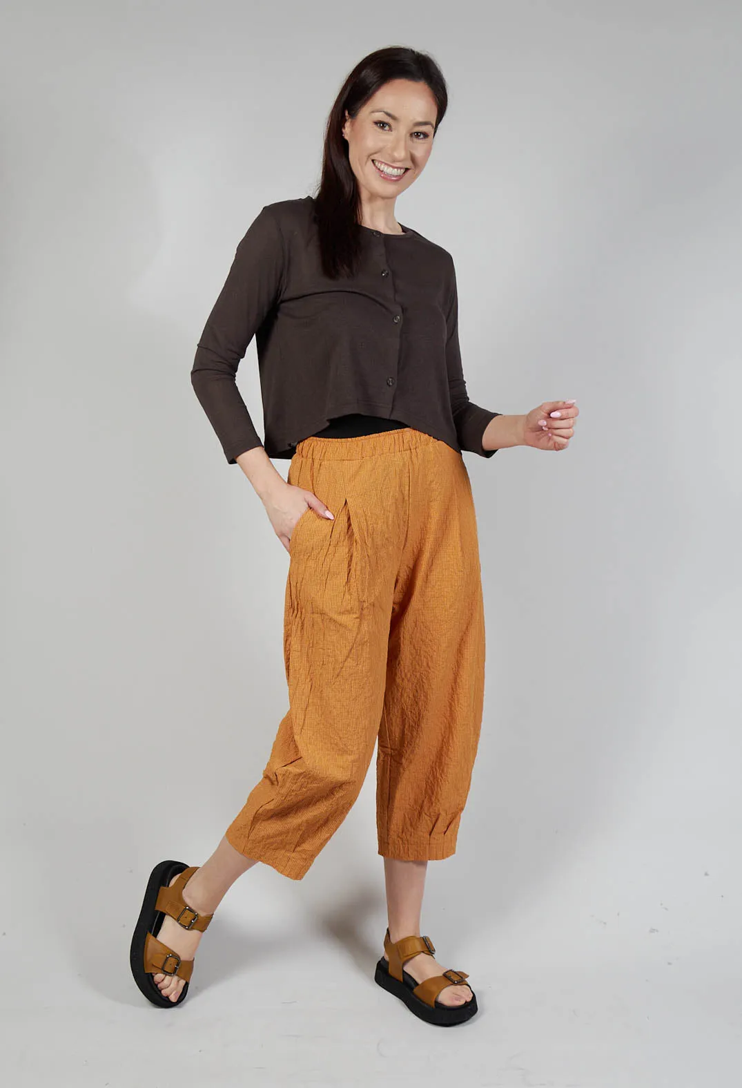 Bianco Q Trousers In Ambra