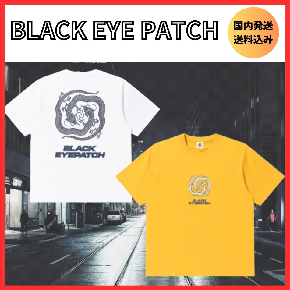 BlackEyePatch  |Pullovers Street Style Cotton Short Sleeves Logo