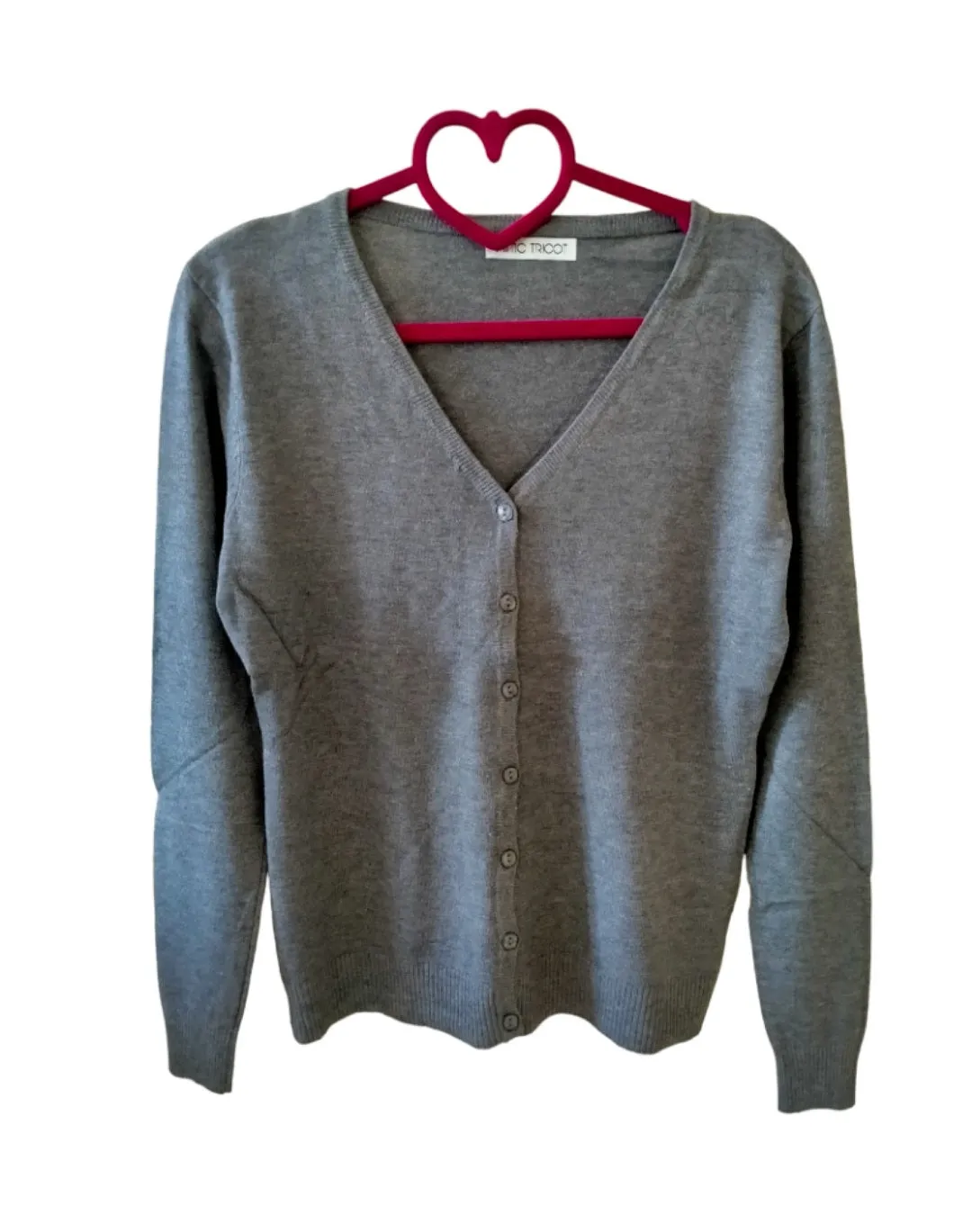 Cardigan 55% viscosa basic bottoncini!