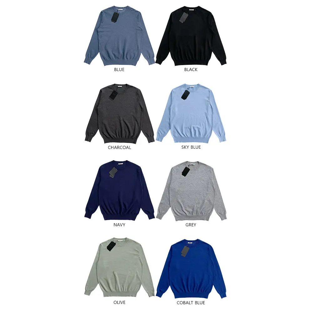 Cent  |Crew Neck Pullovers Nylon Street Style Long Sleeves Plain