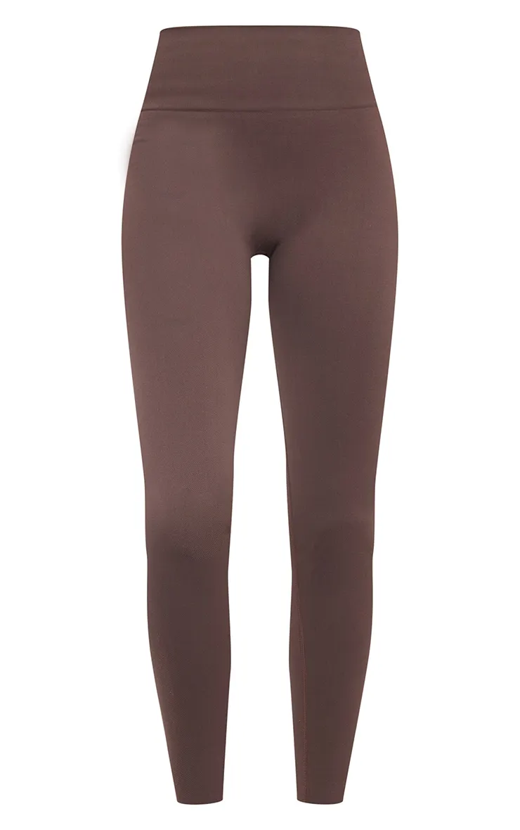 Chocolate Basic High Waist Gym Leggings