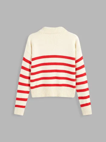 Cider  |Stripes Casual Style Long Sleeves Office Style