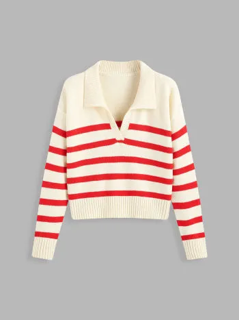 Cider  |Stripes Casual Style Long Sleeves Office Style