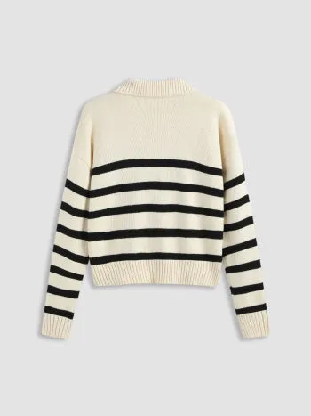 Cider  |Stripes Casual Style Long Sleeves Office Style