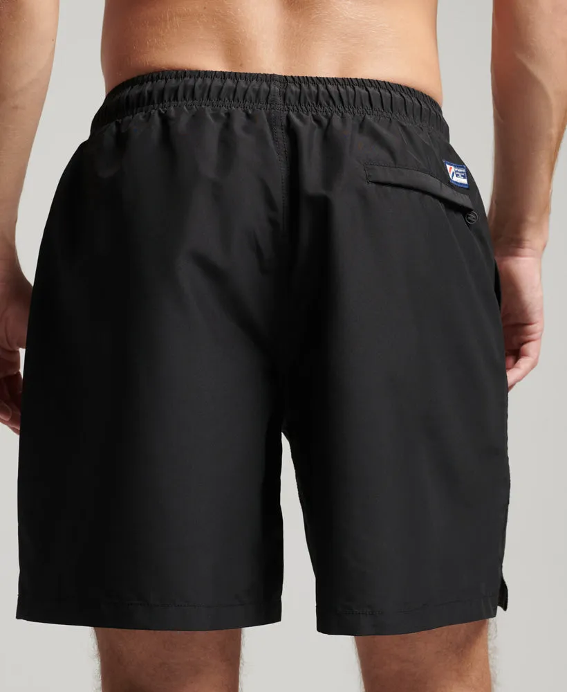 Code Applique Swim Shorts | Black