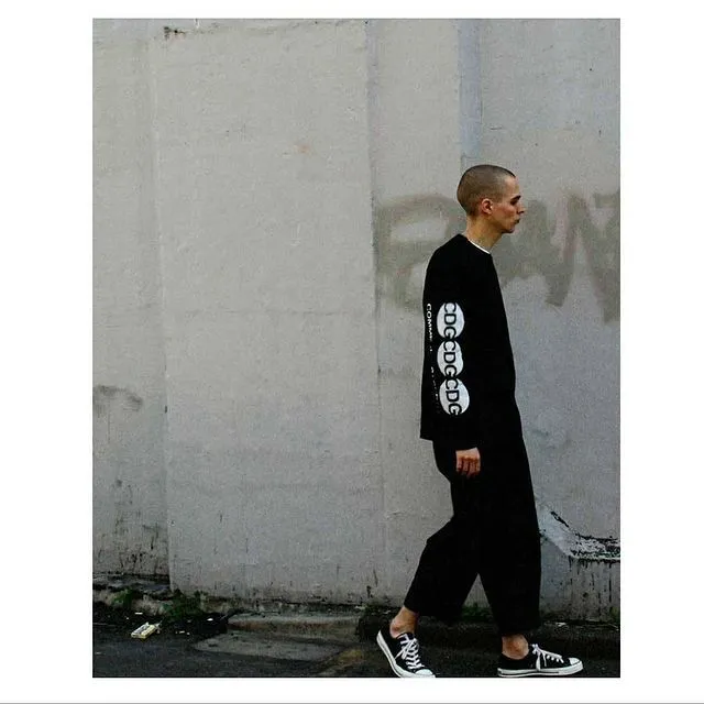 COMME des GARCONS  |Crew Neck Unisex Long Sleeves Plain Long Sleeve T-shirt Logo