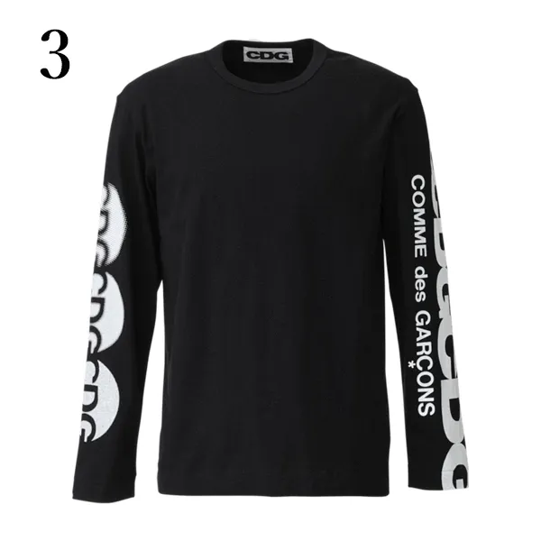 COMME des GARCONS  |Crew Neck Unisex Long Sleeves Plain Long Sleeve T-shirt Logo