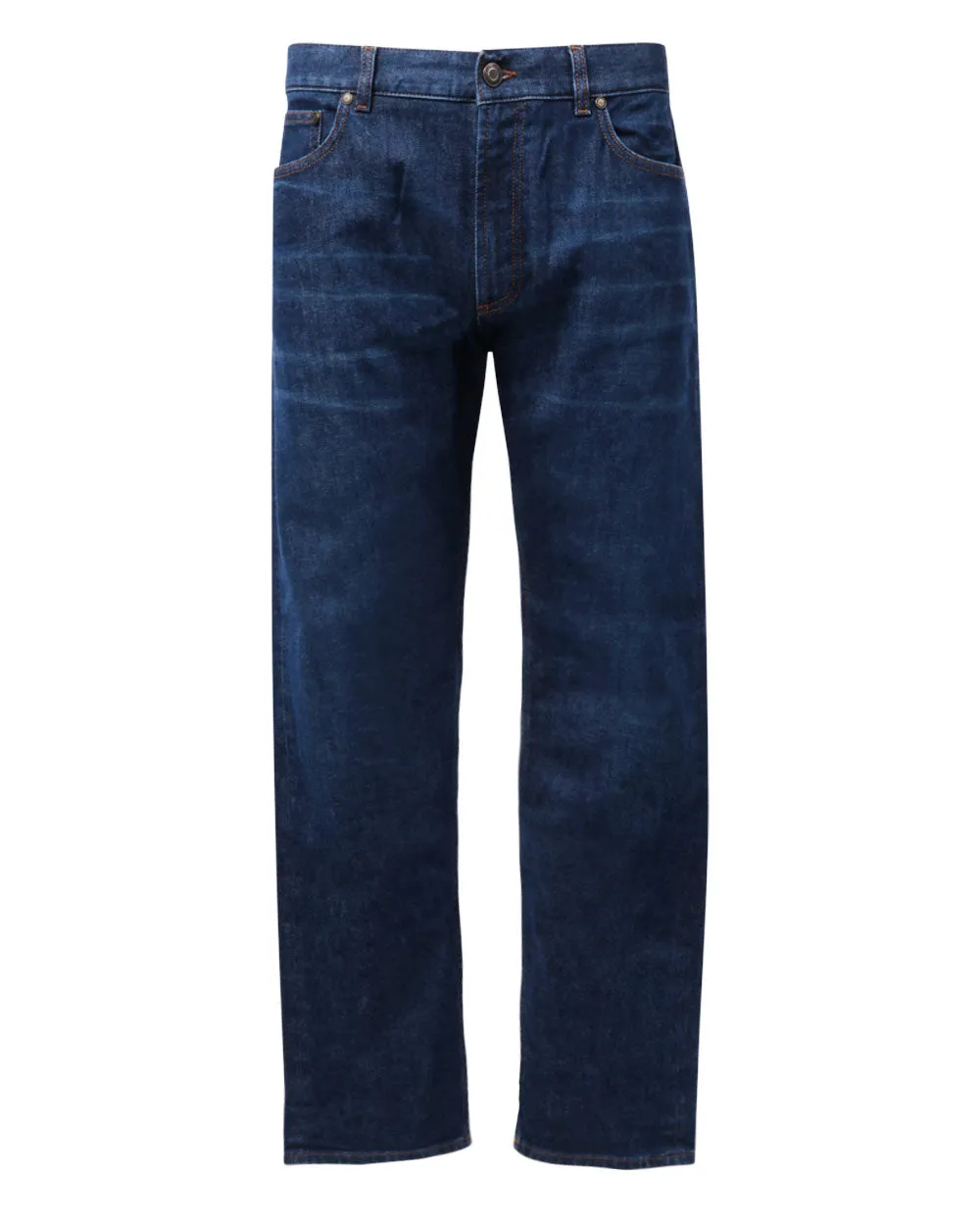 Dark Blue Wash Denim 5 Pocket Pant