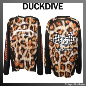 DUCKDIVE  |Leopard Patterns Unisex Street Style Long Sleeves