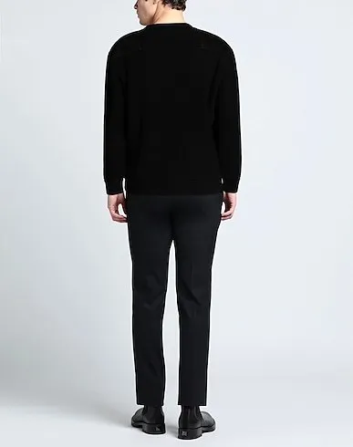 Ermenegildo Zegna  |Crew Neck Pullovers Wool Cashmere Long Sleeves Plain