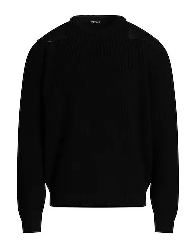 Ermenegildo Zegna  |Crew Neck Pullovers Wool Cashmere Long Sleeves Plain