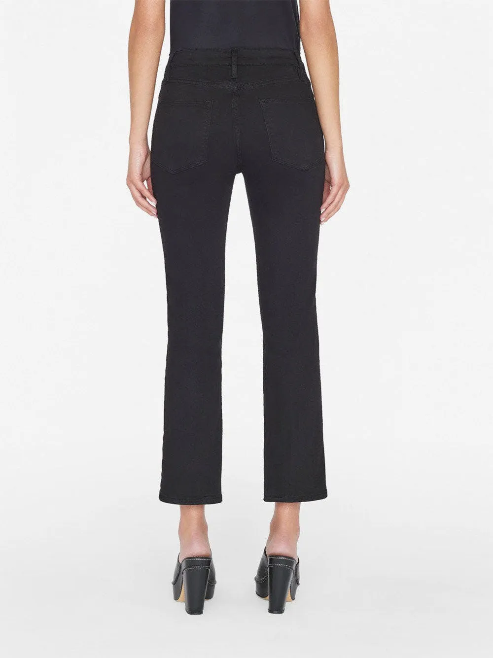 Frame Le High Straight Jeans Film Noir