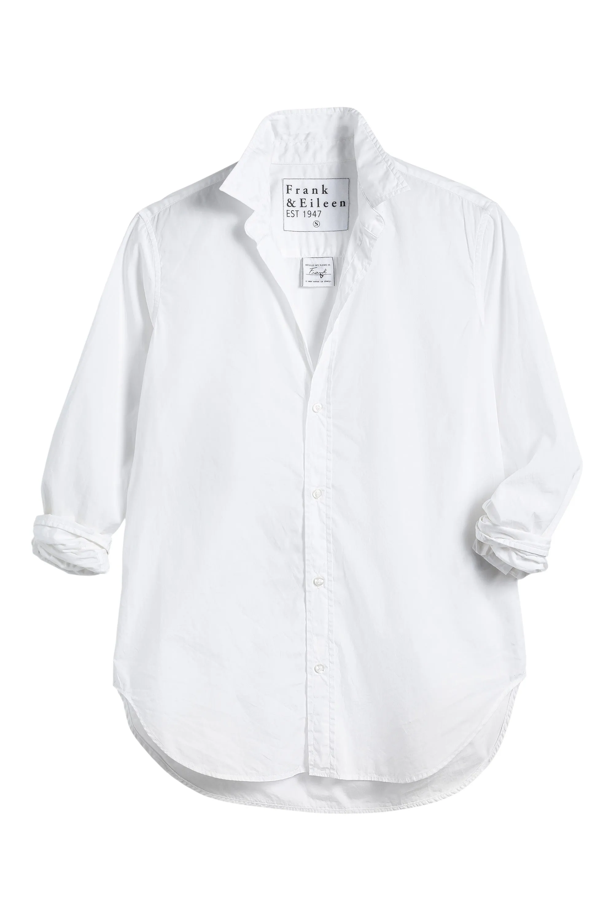 Frank & Eileen Frank Poplin Button Down in White