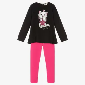 Girls Pink Disney Leggings Set