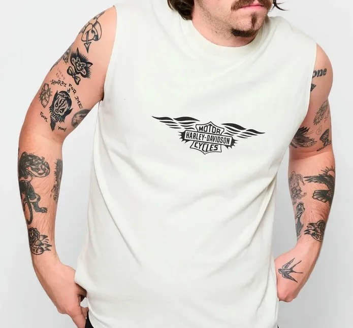 Harley Davidson  |Crew Neck Pullovers Unisex Sleeveless Street Style Plain