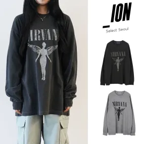 IONSEOUL  |Crew Neck Unisex Street Style Long Sleeves