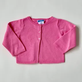 Jacadi Pink Cotton Cardigan With Bow Motif: 18 Months