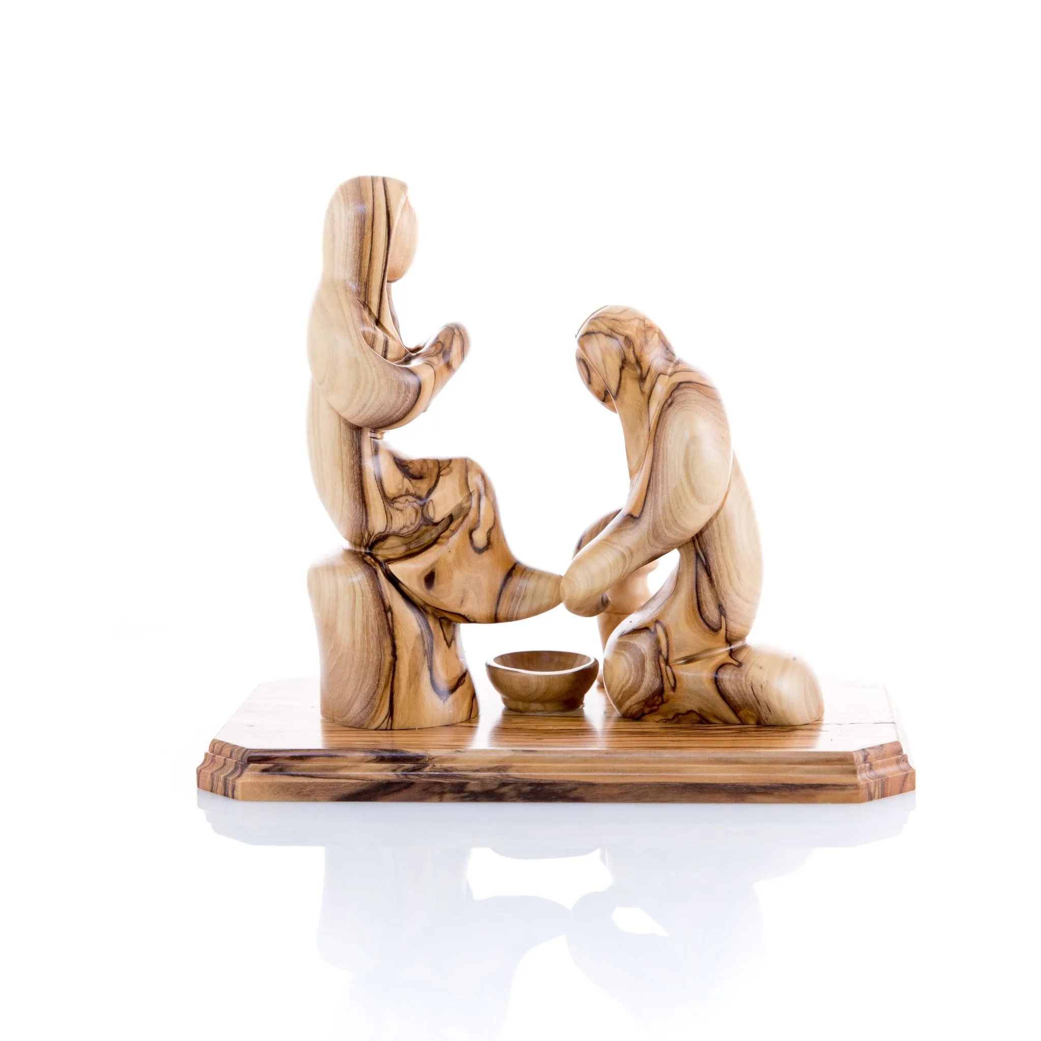 Jesus Washing Feet, 7.1 Wooden Carving Abstract