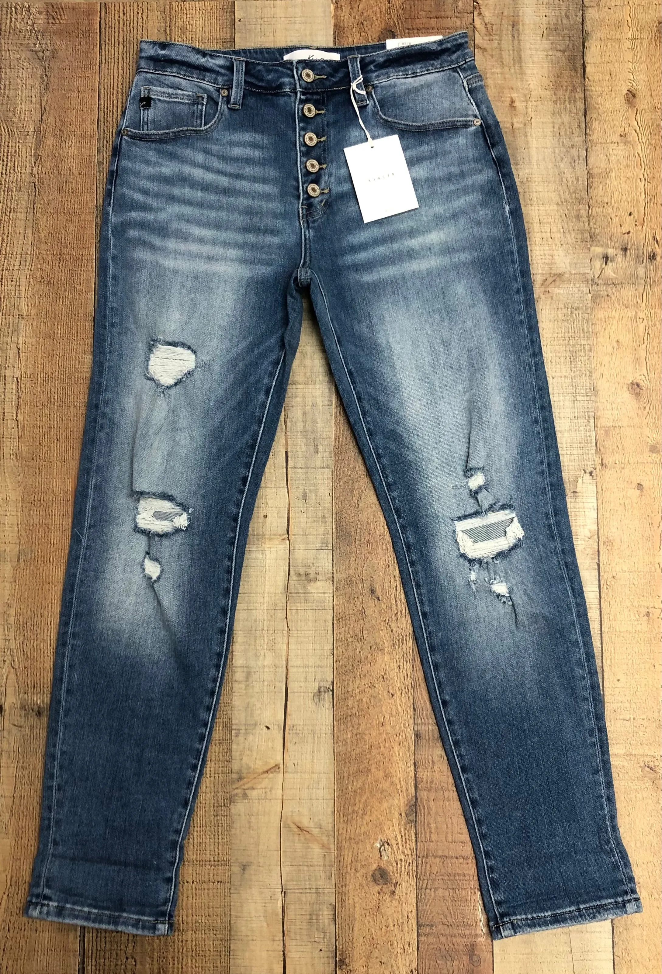 KanCan Hi Rise Girlfriend Jeans