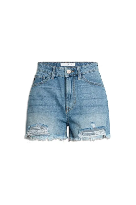 KanCan High Rise Denim Short Jeans