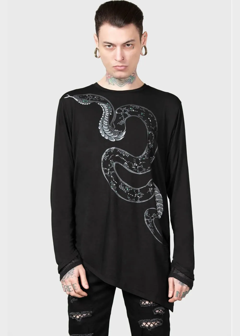 Killstar Aniliidae Snake Top Black