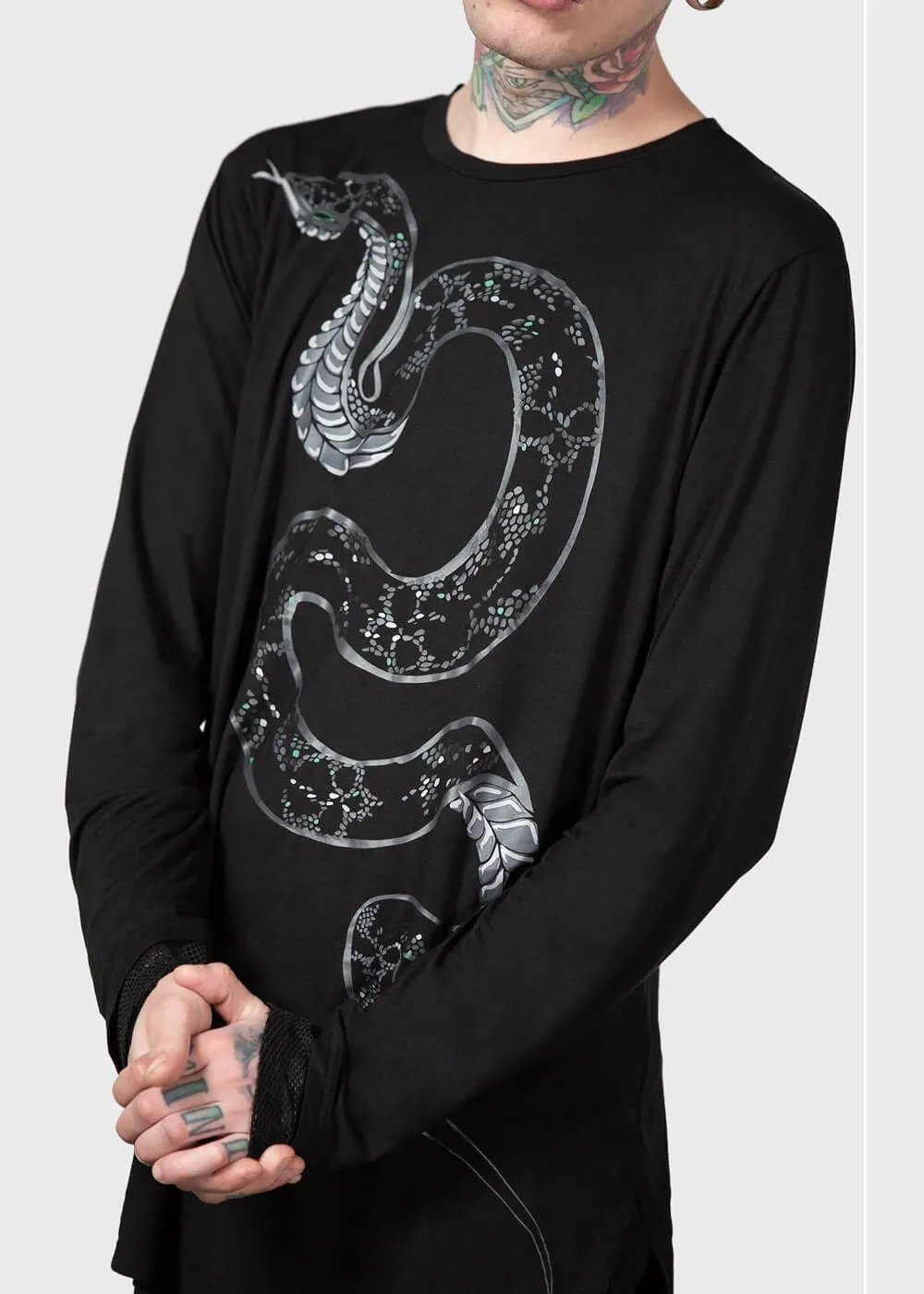 Killstar Aniliidae Snake Top Black