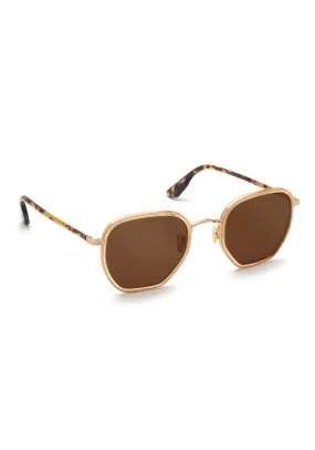 Krewe Pascal 18K Champagne + Rue Tortoise Polarized