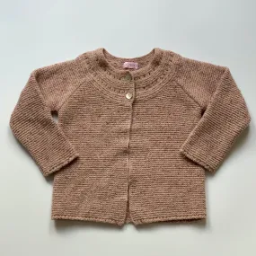 La Coqueta Dusty Pink Wool Mix Cardigan: 4 Years