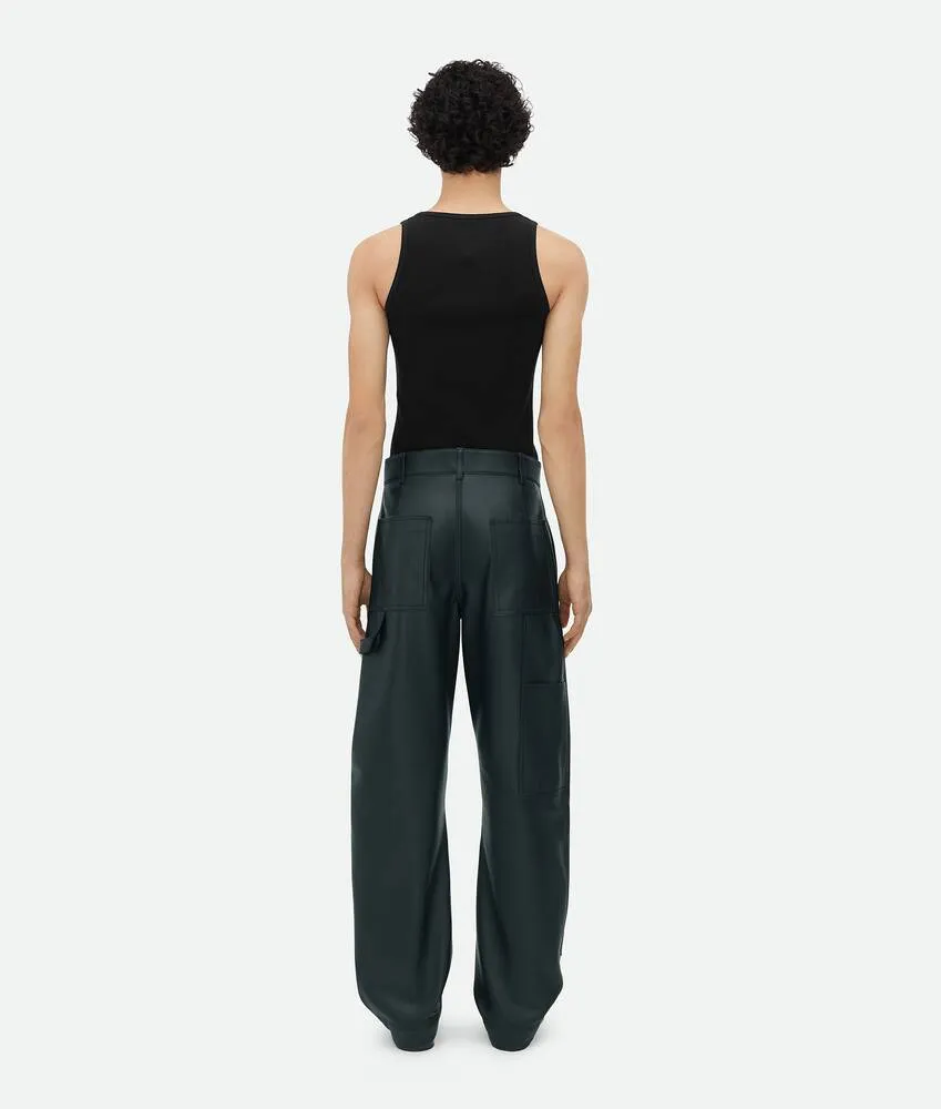 Leather Cargo Trousers