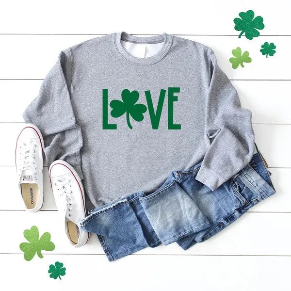 Love Clover Graphic Sweatshirt