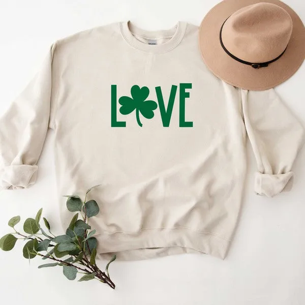 Love Clover Graphic Sweatshirt