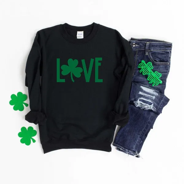 Love Clover Graphic Sweatshirt